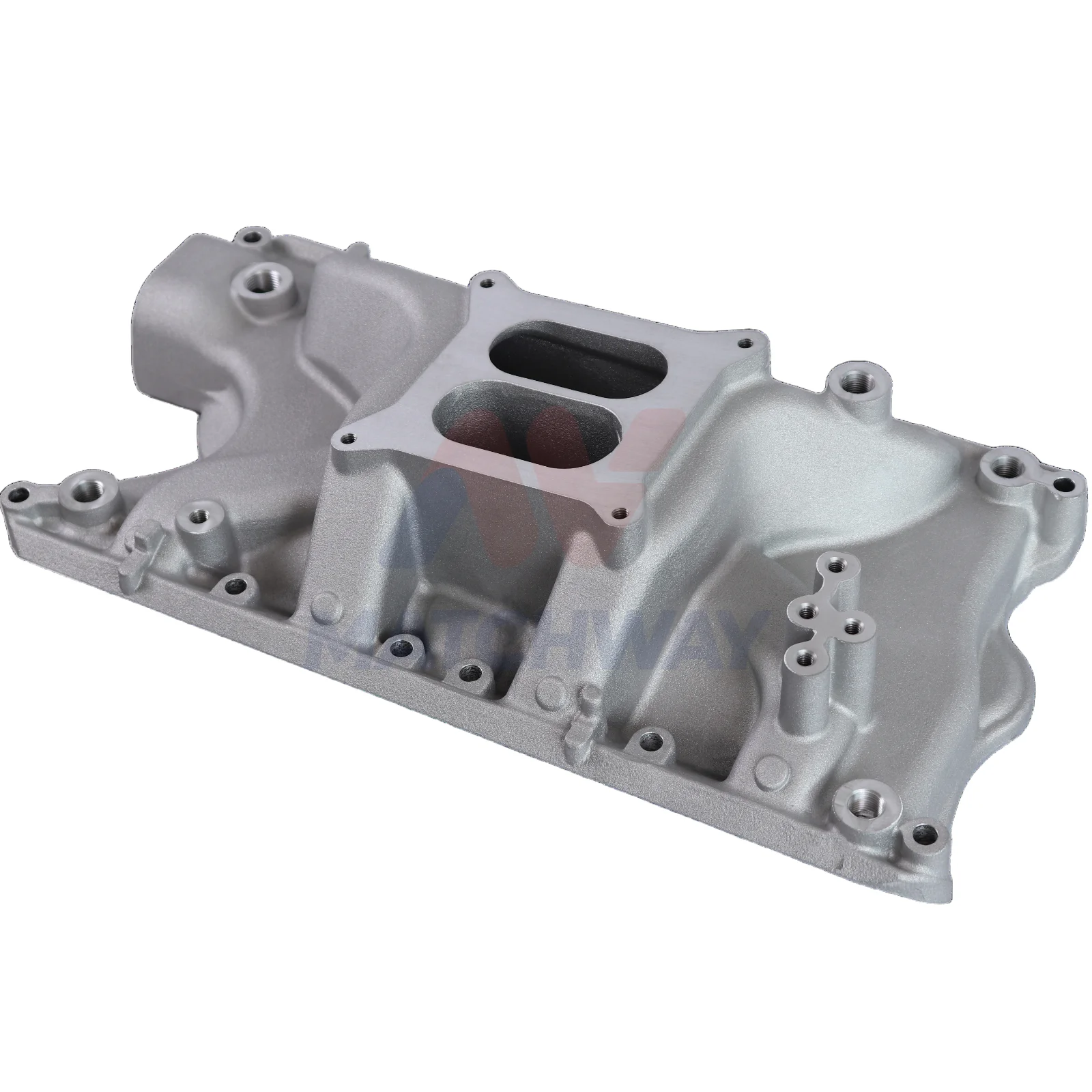 SBF Satin Aluminum CNC Machined New Air Gap Double Plane Intake Manifold for Small Block Windsor 351W 5.8L V8