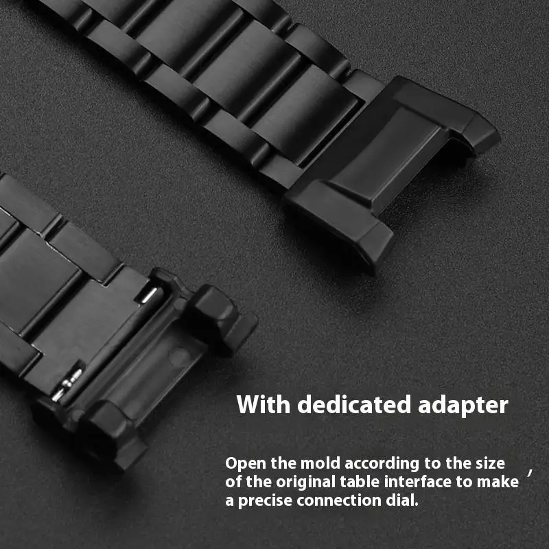 Para Casio G-SHOCK Mudmaster GWG-B1000 la tercera generación correa de reloj de Metal de acero inoxidable modificado pulsera negra para hombres