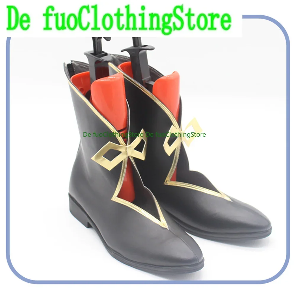 Defuo Genshin Impact Madame Ping أحذية كوسبلاي أحذية لعبة أنيمي كرنفال حفلة الهالوين عيد الميلاد متجر الأحذية