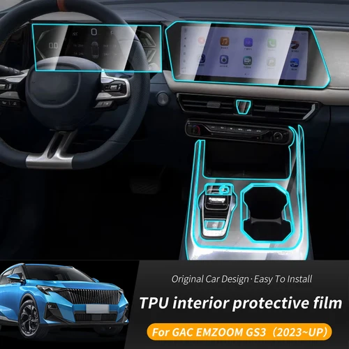 Para GAC EMZOOM GS3 2023 2024 pantalla de Control Central automático navegación TPU película de protección interior antiarañazos navegación GPS