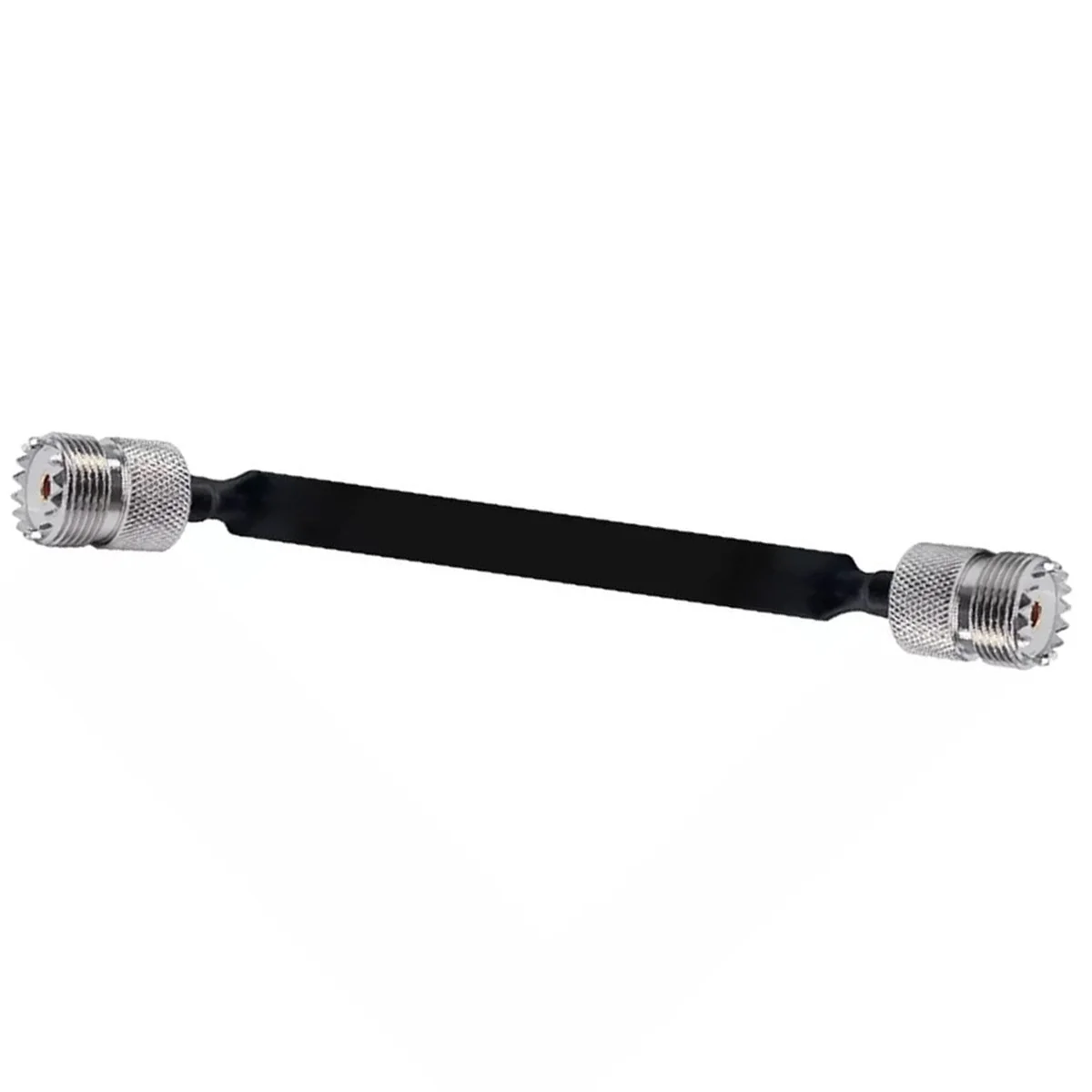 뜨거운 판매 2 팩 40cm RF 동축 케이블 창/도어 패스 플랫 케이블, SO239 UHF 암-UHF 암, 50 Ohm