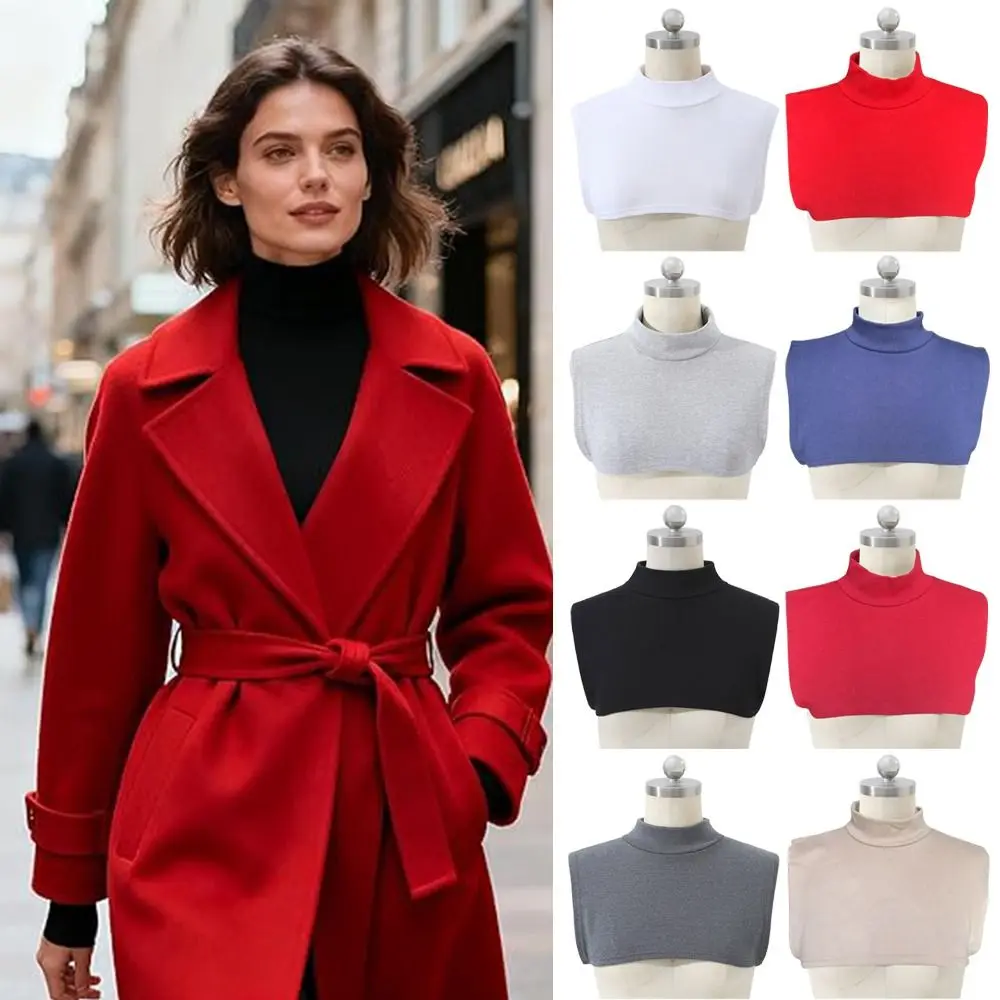 

Fashion Cotton False Collar High-neck Detachable Shirts Collar Patch Inner Collar