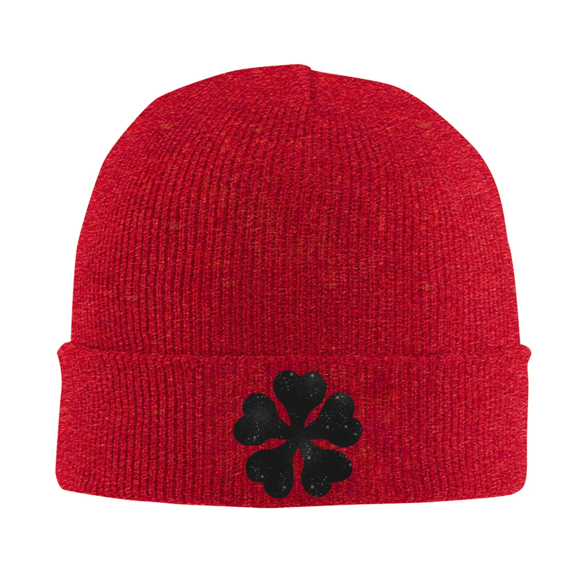 Doodle Black Clover Hats Autumn Winter Beanies Warm  Caps Female Male Acrylic Knitted Caps