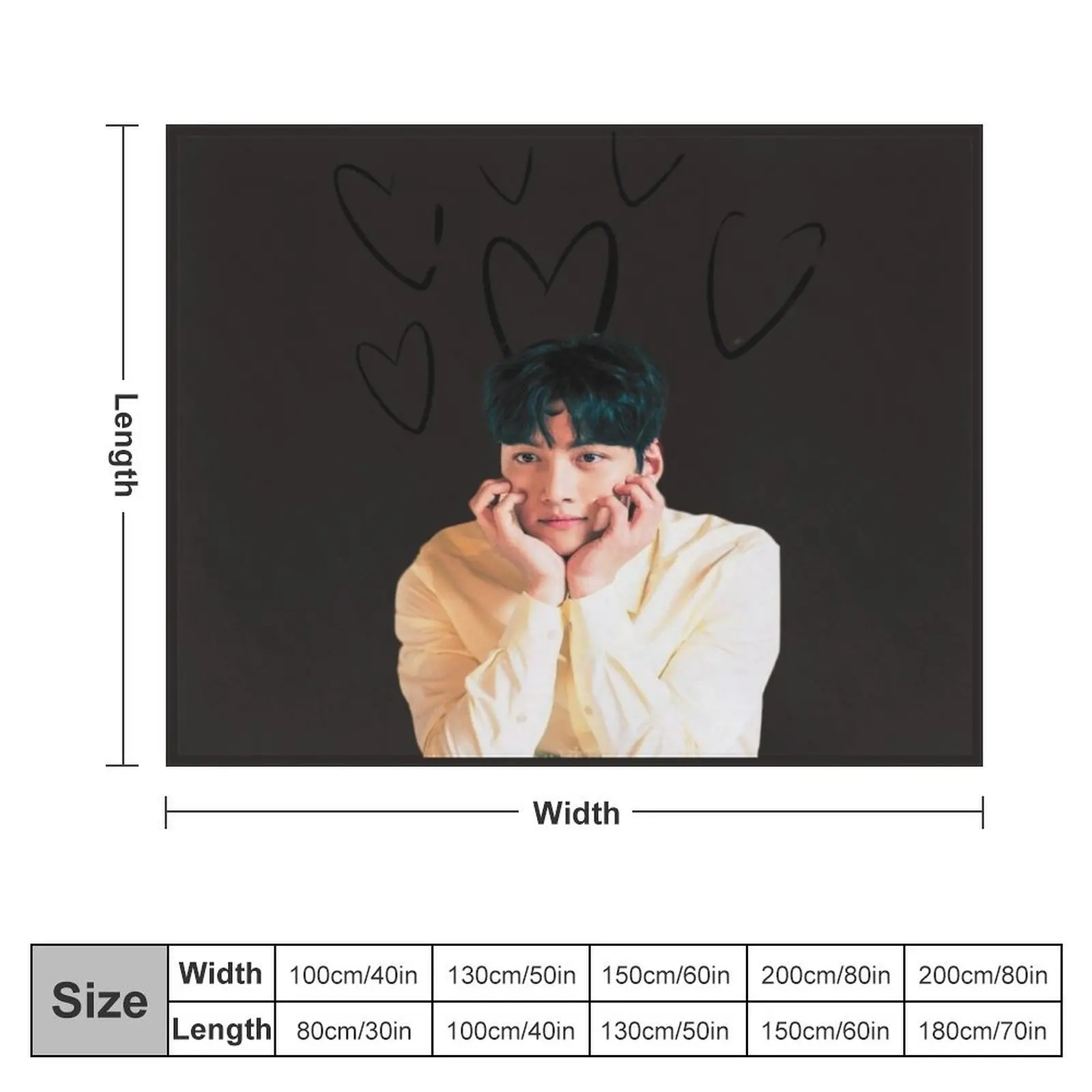 Ji chang wook Throw Blanket Personalized Gift Decoratives Flannel Fabric Blankets