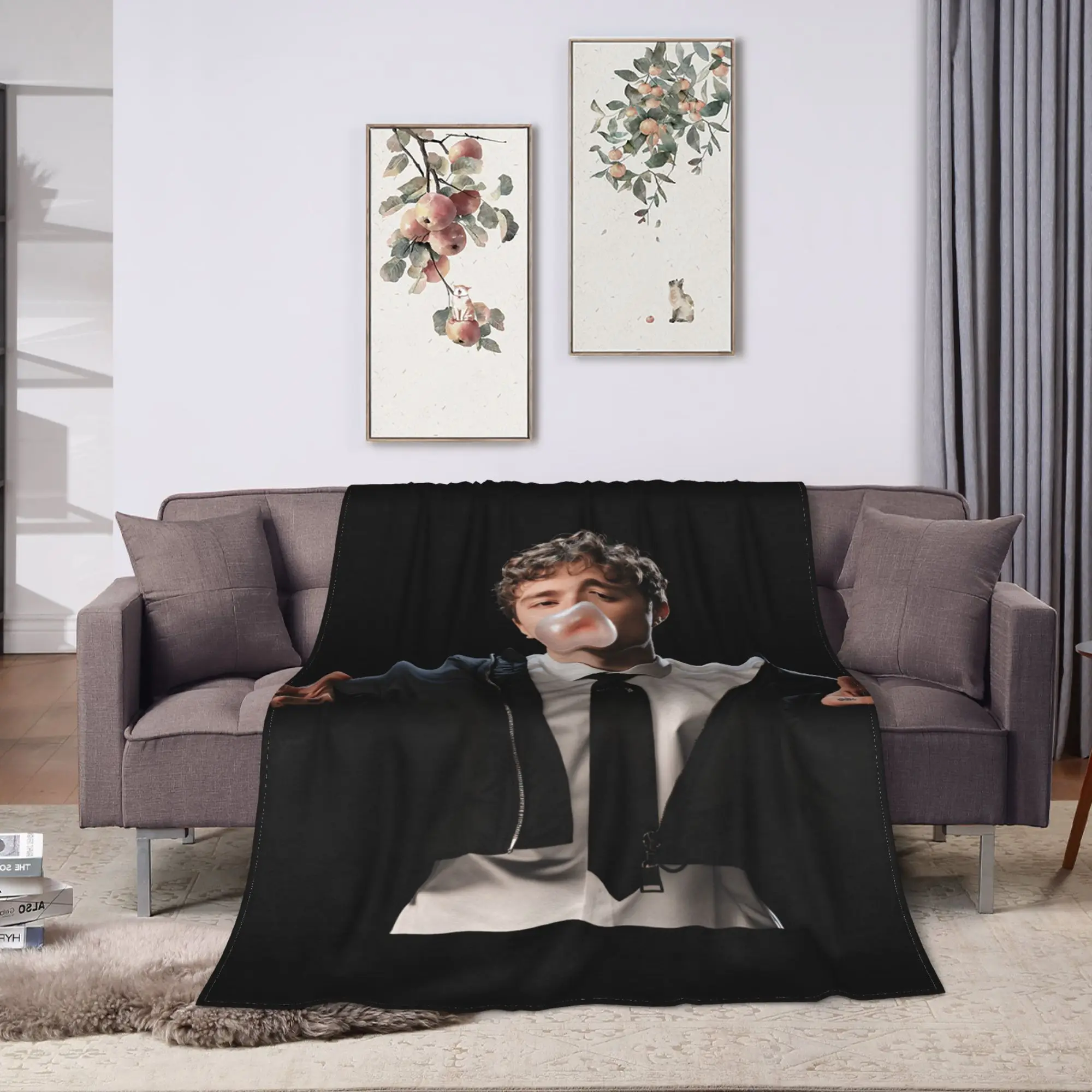 E-Egor Kreed EK Rapper Warm Soft Blankets For Chair Sofa Bed  Funny Bedding Throws Winter Picnic Flannel Bedspread