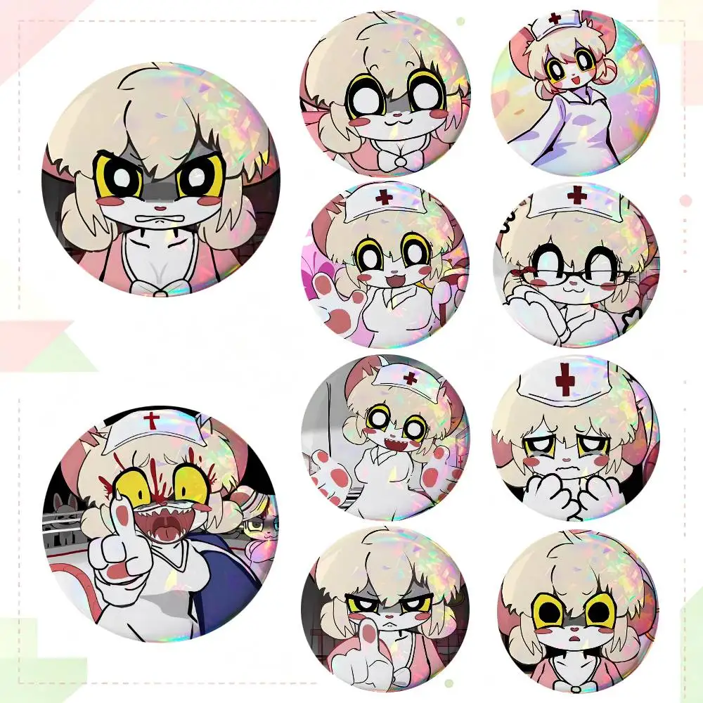 Anime Terrible Mouse Lorna Round Badges Can Be Used To Decorate Clothes And Backpack Pins