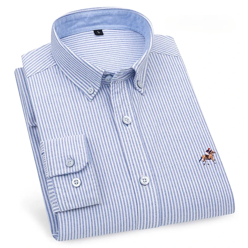 Fashion korean popualr clothes 100%cotton oxford long sleeve shirts for man slim fit foraml plain shirt soft office white shirt