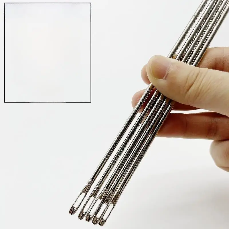 

Super Hard Stainl Steel Needle Large Eye Needle Thi Big Hole Needle for Hand Sewing Beading 5cm Long Needle