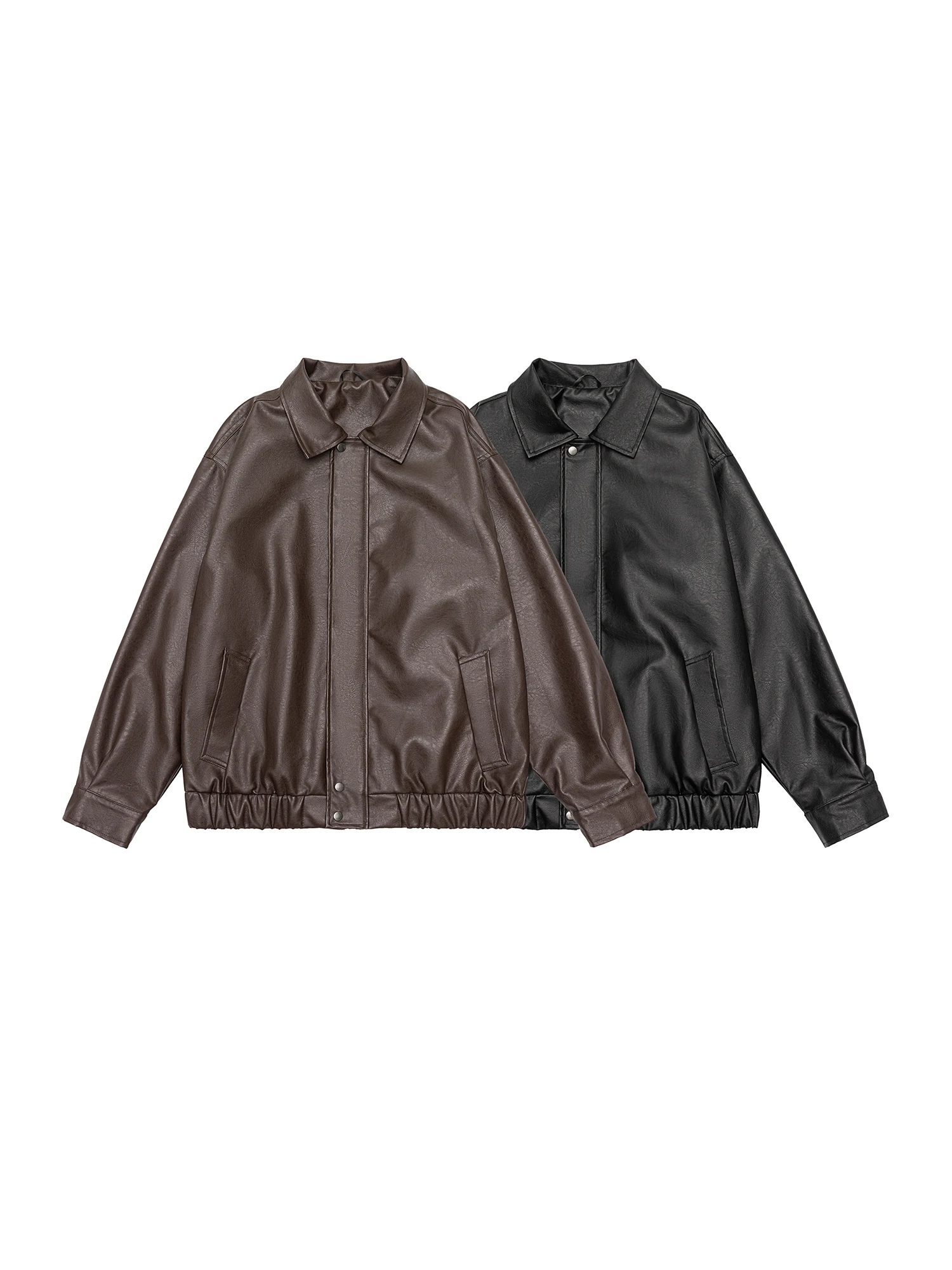 ملابس خارجية للرجال من RB كاجوال Sle Retro American Street Faion من الجلد بياقة Jaet ملابس خارجية للخريف والشتاء للشباب من البوليستر... #5