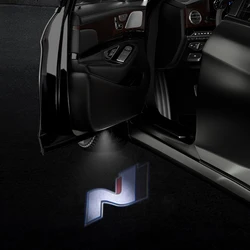 Lumière de bienvenue de porte de voiture avec logo Veloster KONA, lampe de budgétaire LED pour N Performance, I10, I20, I30, I40, 25, 35, 1 pièce, 2 pièces