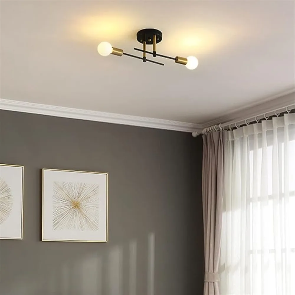 Ceiling Light Without Bulb Modern Industrial Pendant Light for Living Room/ Dining Room/ Bedroom/ Kitchen Cafe