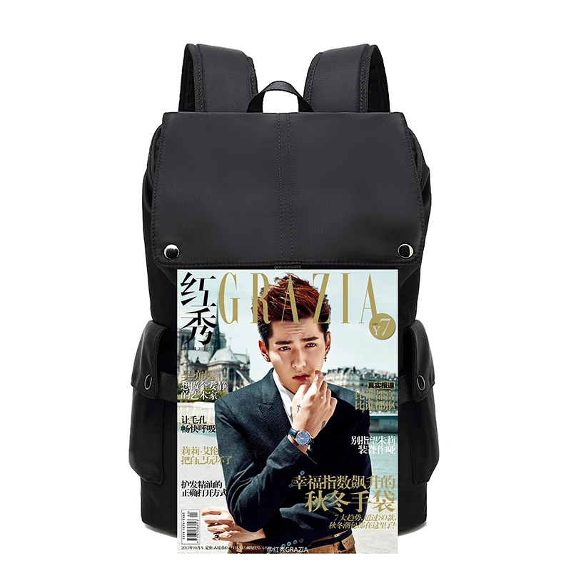 Men's Backpack USB Charge College Student 15.6 inch Laptop Notebook Schoolbag Simple Large-Capacity Travel Male Mochila Brand image 5