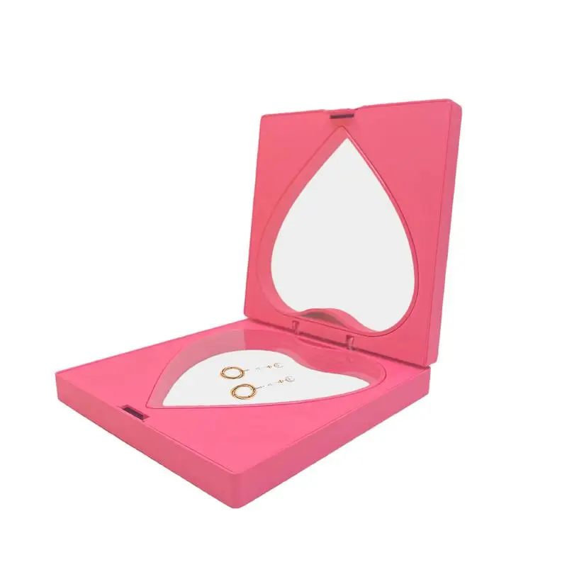 Jewelry Floating Display Case Heart-Shaped Frame Rings Organizer Jewelry Storage Box Suspension Frame For Jewelry Earrings