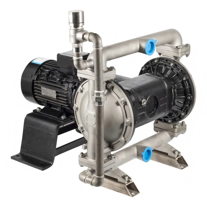 Ductile Iron Air Operated Double Diaphragm Pump Mud Sludge Industrial Chemical Fluid Transfer Pump