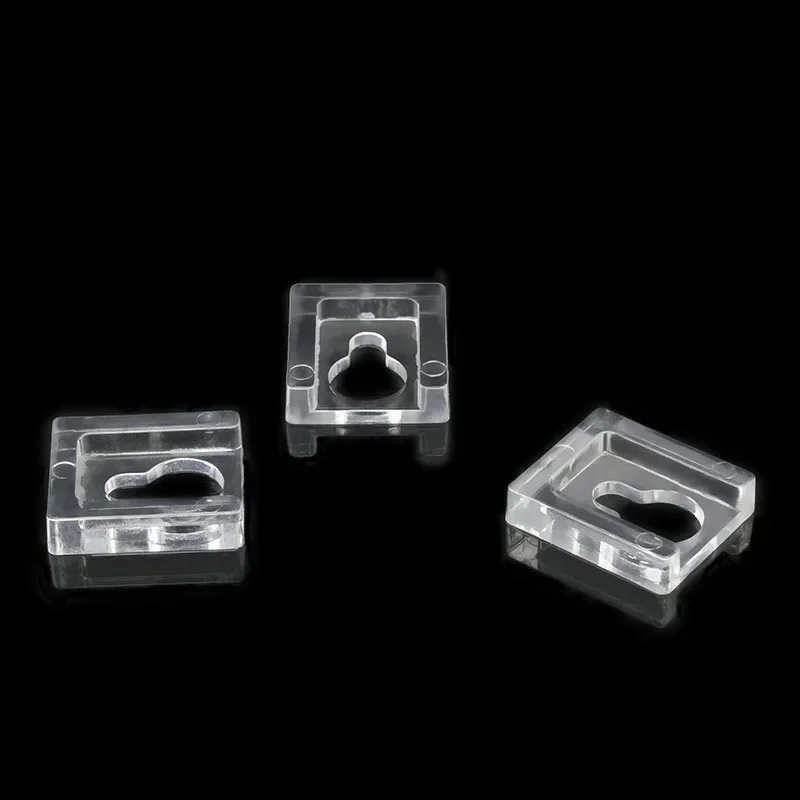 200pcs Crystal Frame Hooks Transparnent Acrylic Plastic Gourd Shape Wall Mount Photo Picture Frame Hanging Hooks Clips24*21MM