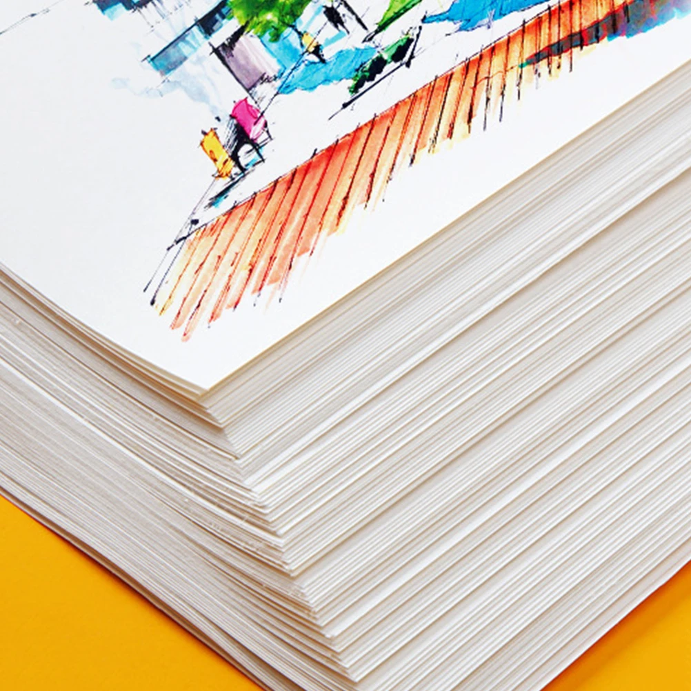 

50 Sheets Sketch Paper Drawing Student Use Watercolor Mark Students Painting Papers