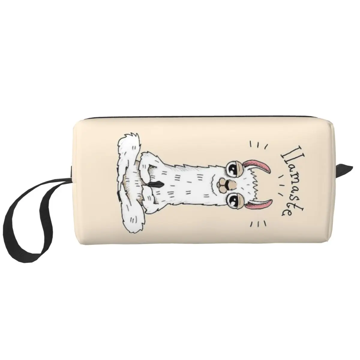 Llama Alpaca Animal Makeup Bag Cosmetic Organizer Storage Dopp Kit Toiletry Cosmetic Bag for Women Beauty Travel Pencil Case