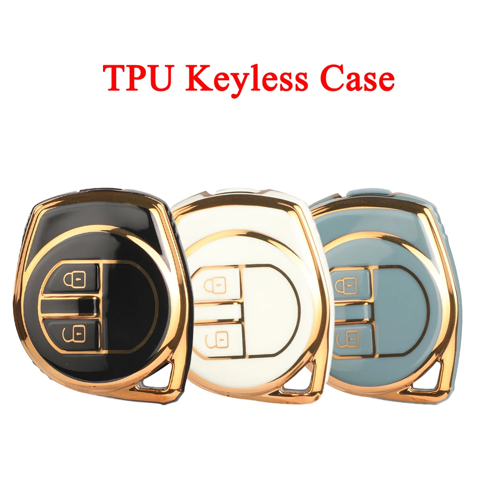 Jingyuqin 2 Buttons Soft TPU Car Remote Key Case FOB For Suzuki Swift Grand Liana SX4 Vitara Amagatarai Jimny Alto Ignis
