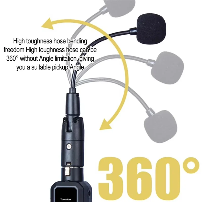 

UHF Wireless Saxophone Microphone System Clip-On Instruments Professional Radio Microphone For Stage Performance