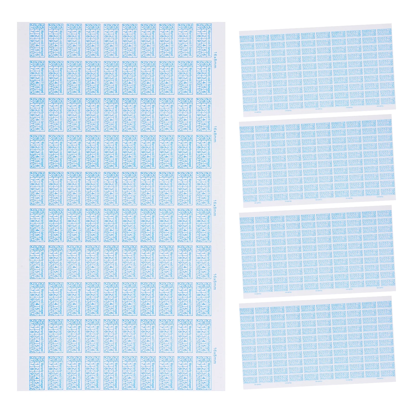 

500pcs Warranty Date Stickers Tamper Proof Labels Clear Date Marking For Electronics Machinery Security Sealing Fragile Void