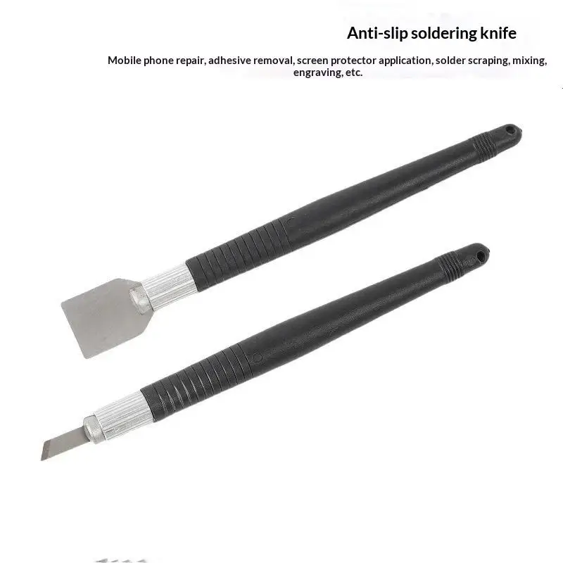 Hot 2Pcs High Quality Phone Repair Tools Memory Metal Tin Scraping Knife Solder Paste Mixing Knife Pry Opening For Phone Repair