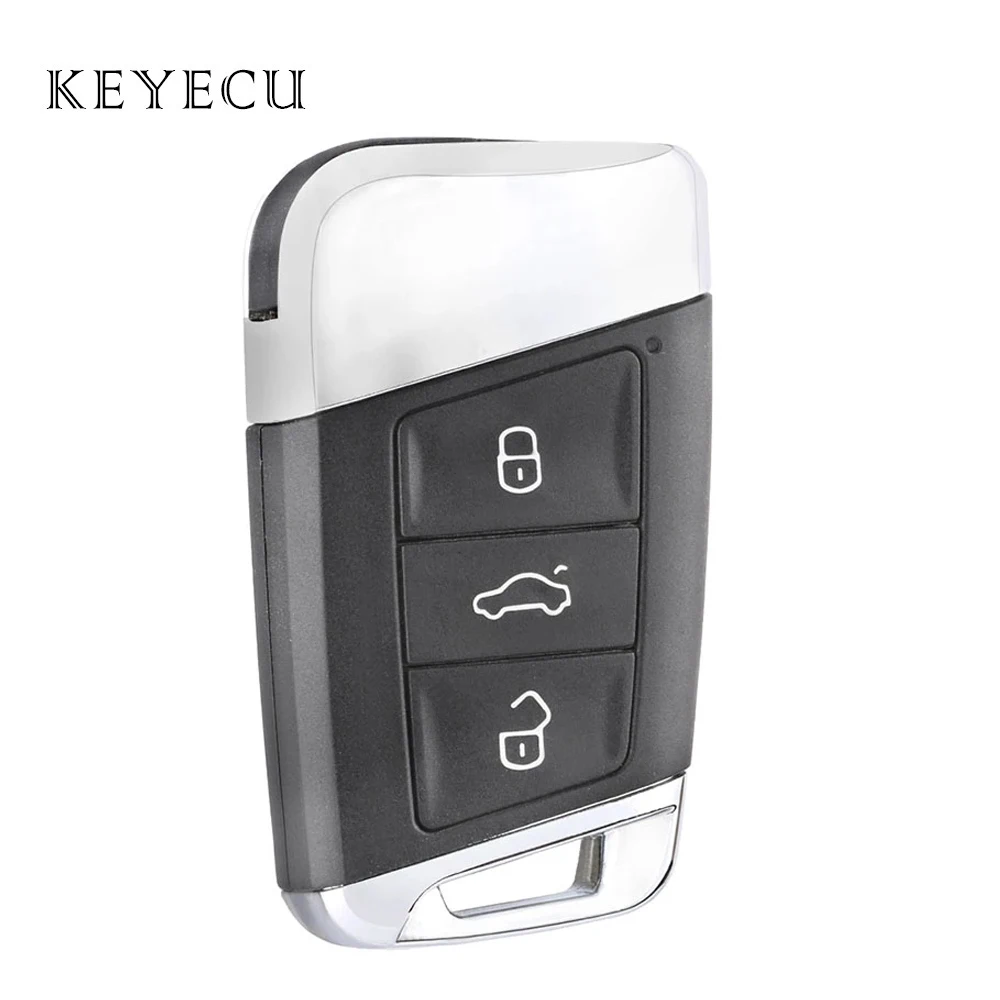 Smart Remote Key Fob Shell Case  Replacement for Volkswagen VW Passat B8 Superb A7 MQB 2015 2016 2017 2018 2019 2020