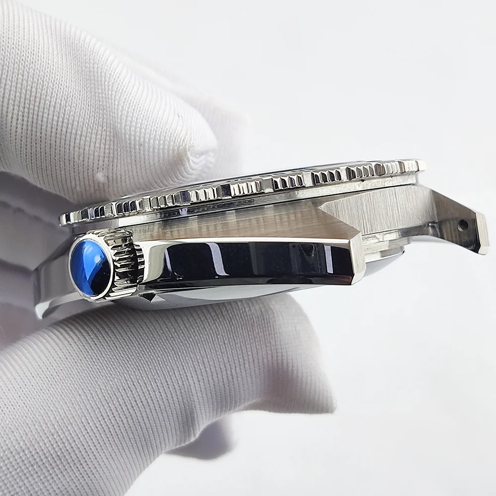 NH35 حالة الياقوت الفولاذ المقاوم للصدأ أذن البحر SKX007/SRPD حالة يناسب NH35/NH36 ساعة يد تعمل بالحركة أجزاء اكسسوارات 28.5 مللي متر الطلب