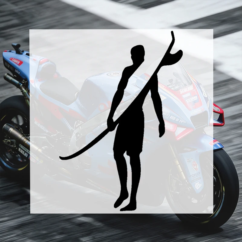 Car Stickers Hockey Player Silhouette Vinyl Decal Waterproof Die Cut Durable for Vehicle Body Auto Decor
