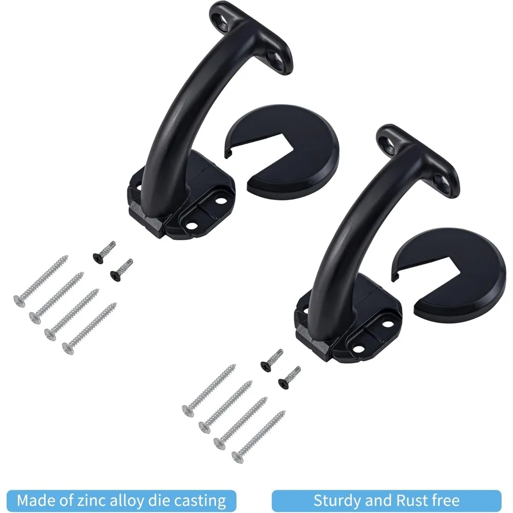 مجموعة درابزين سلالم داخلية حديثة من الألومنيوم بطول 5 أقدام مع دعامات من سبائك الزنك للسطح، والمنحدر، والدرج المثبت على الحائط، مناسبة لإعادة الإعادة #3