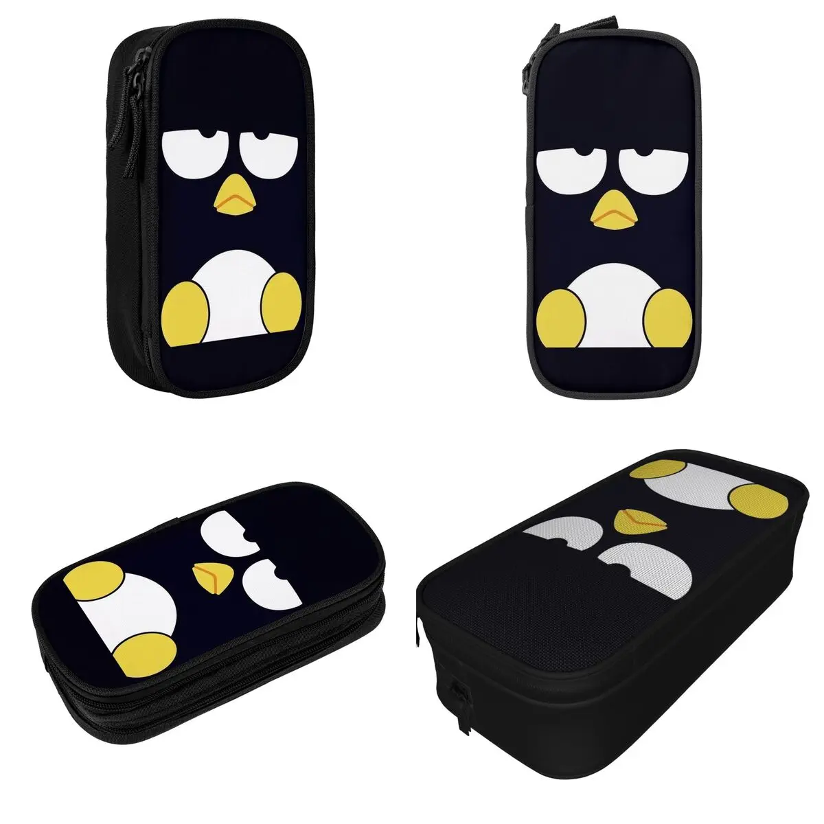 Cute Cartoon Badtz Marus Penguin Face Pencil Cases Pencil Box Pen Box Kids Big Capacity Bag Office Gifts Stationery