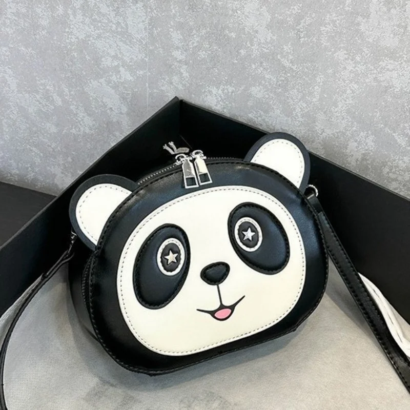 

Single Shoulder Cartoon Panda Cute Niche Versatile New Mini Messenger Bag Portable Square Bag High Quality High Appearance Level