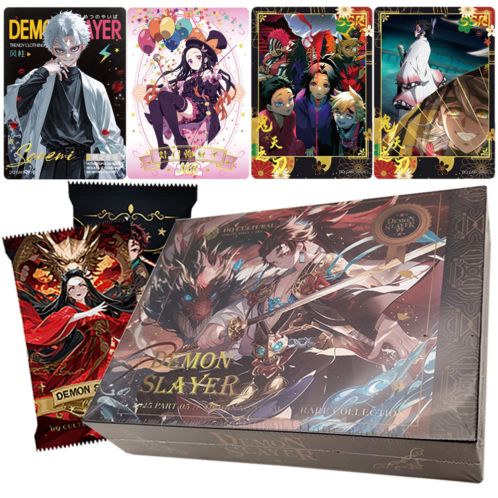 

Demon Slayer Fantasy Battle Anime Exquisite Card Cute Kamado Nezuko Tsuyuri Kanawo Beautiful Flower Theme Card Festival Toy Gift