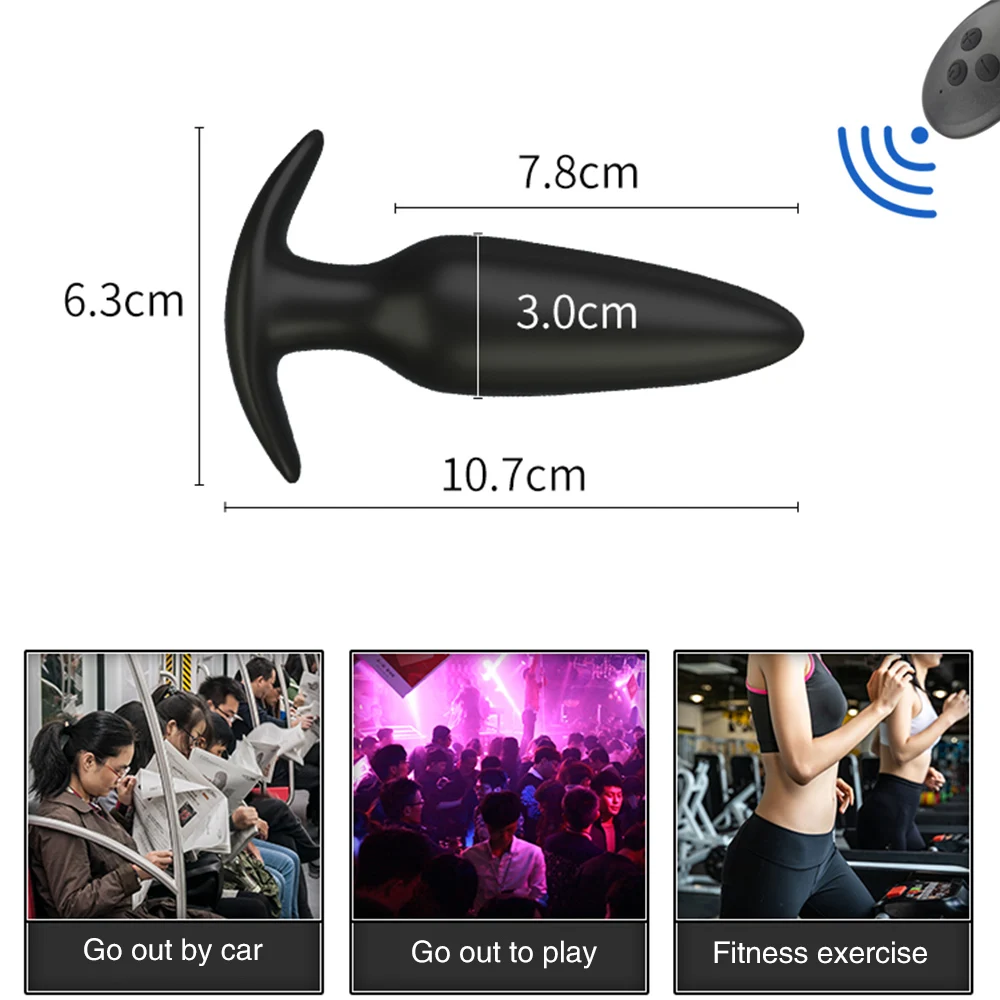 Vibrating Butt Plugs Dildo Vibrator Prostate Massage Wireless Remote Control Anal Plug G-spot Stimulator Sex Toys For Man/Woman