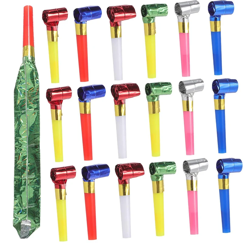 20/30/60/120pcs Blowing Telescopic Whistle Plastic Party Noise Generator Party Entertainment Cheering Props Festival Gift TMZ