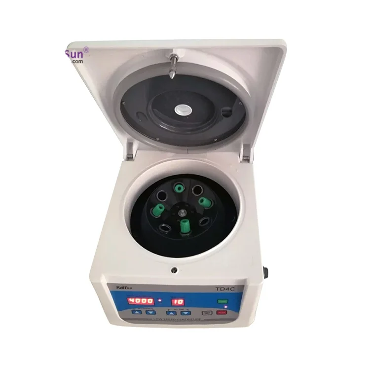 Tafelblad Elektrische Lage Snelheid Centrifuge 4000r/Min Tafelmodel Mand Reageerbuis Bloed Plasma Laboratorium Centrifuge