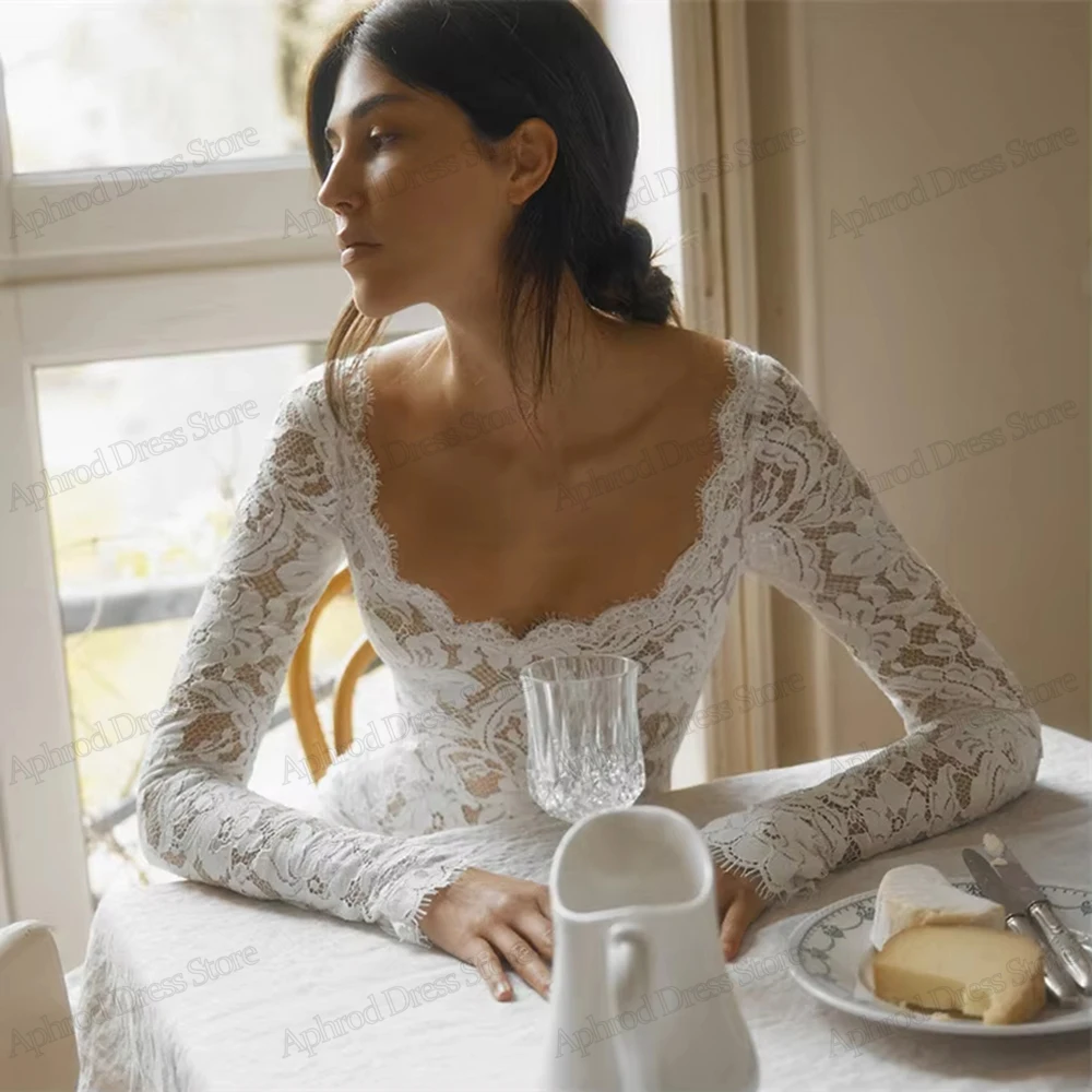 Vintage Women Wedding Dresses Glamorous Bridal Gowns Lace Tiered Robes Full Sleeves Glamorous Vestidos De Novia Customized 2026