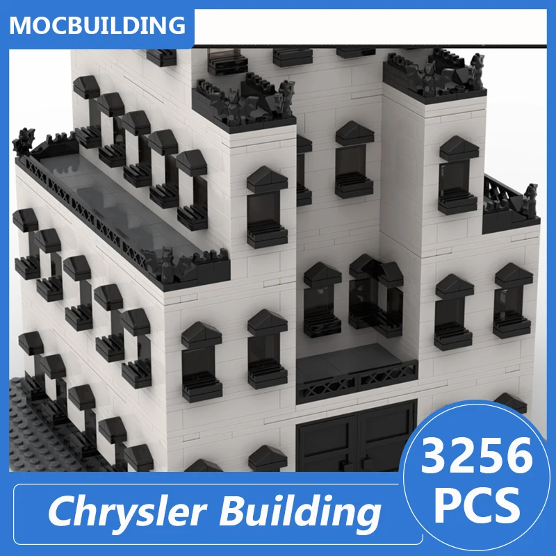 Chrysler Building Moc Blocks Diy Assemble Bricks Town Architecture Model Kreatywna kolekcja edukacyjna Zabawki świąteczne Prezenty 3256 SZTUK