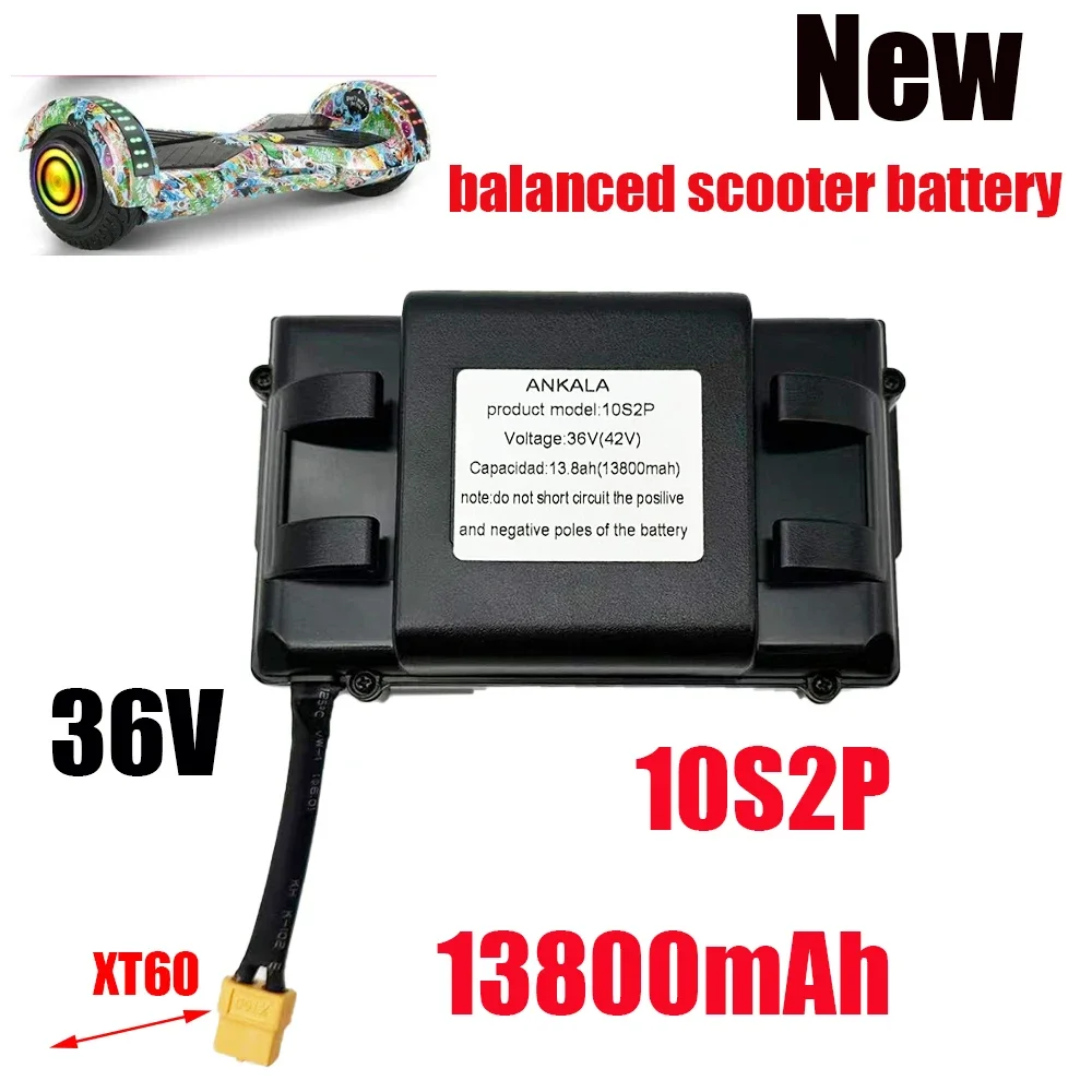 

36V Rechargeable Li-ion Battery Pack 13800mAh 13.8Ah Lithium Ion Cell For Electric Self Balance Scooter Hoverboard Unicycle