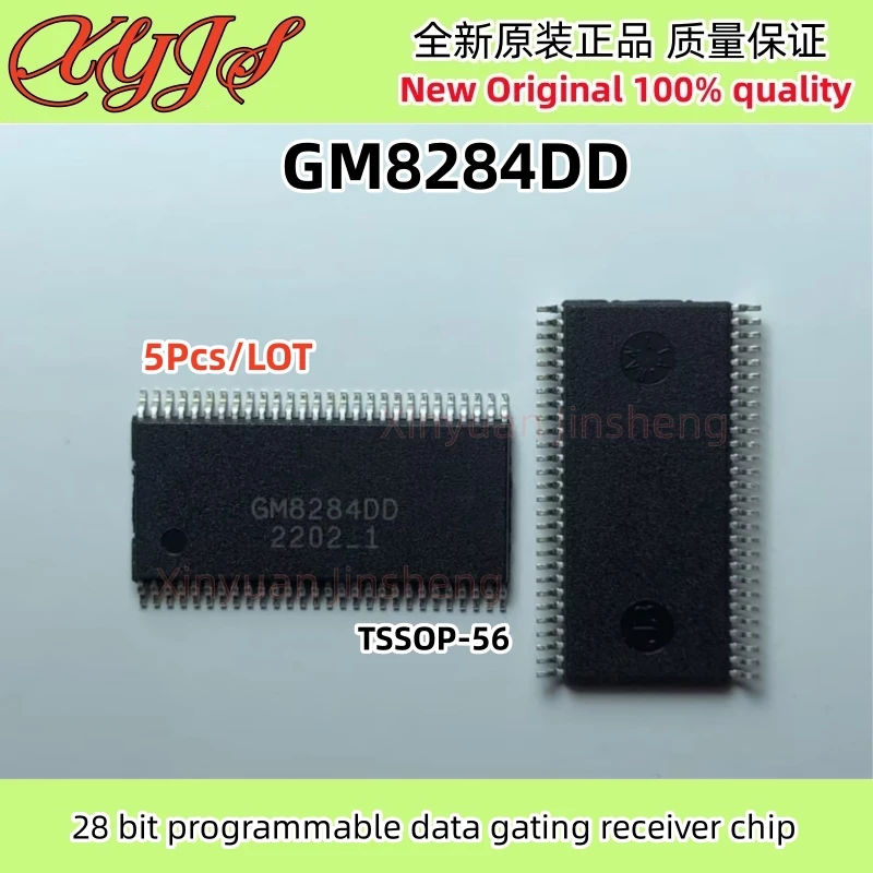 5Pcs/LOT GM8284DD GM8284 TSSOP-56 28 bit programmable data gating receiver chip Original New 100% quality
