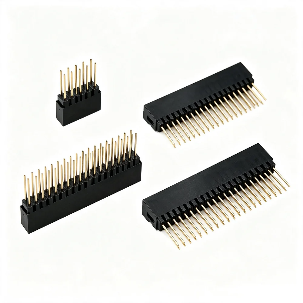 10pcs PC104 2.54mm 2X5P/10P/13P/16P/20P/25P/32P/40P Android Female Dual Row Straight PH11mm Pin 12mm Industrial Header Socket