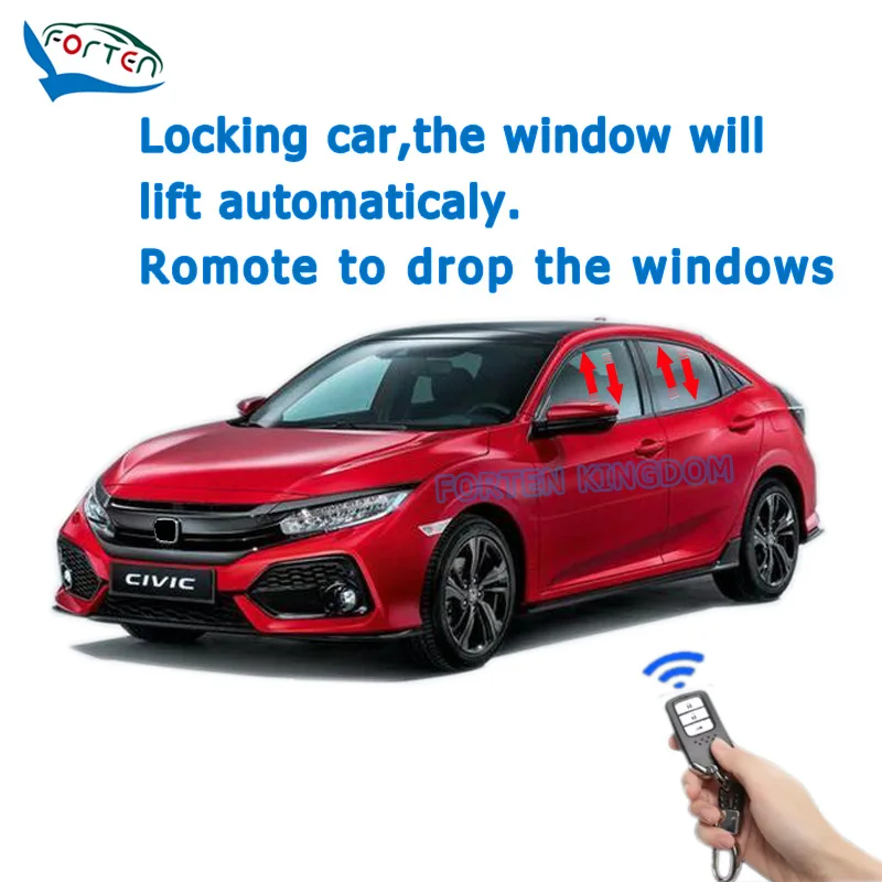 Car Auto Window Closer Open Sunroof Closer Gear Lock Module For Honda Civic 2016-2026 Plug and Play