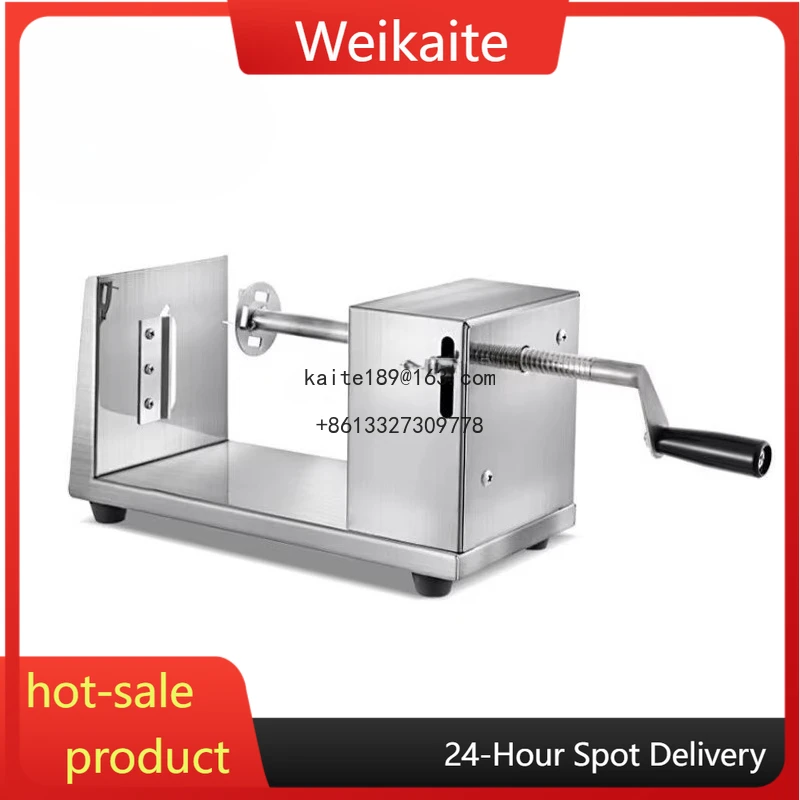 

Stainless Steel Semi-automatic Potato Curly Fry Cutter Potato Tower Machine Potato Twister Cutter