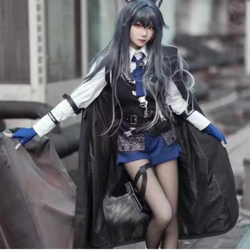 

Аниме Texas The Omertosa костюмы для косплея Arknights Хэллоуин Рождественские костюмы для женщин аксессуары маскировка одежда для выступлений