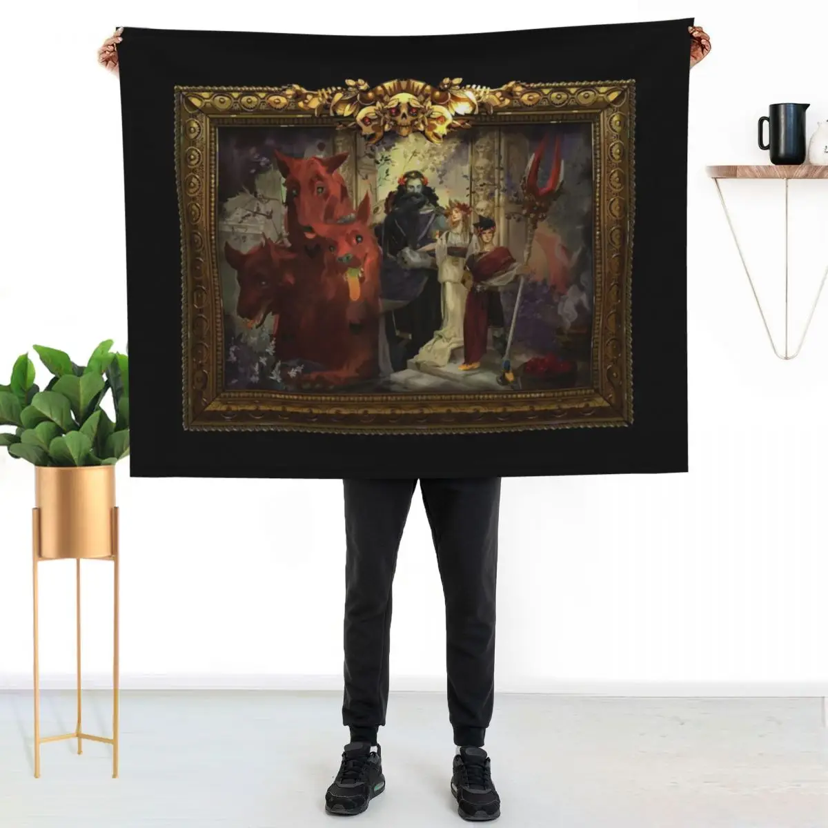 

Hades game ,painting Throw Blanket Stylish Warm Blanket for Living Room Bedroom