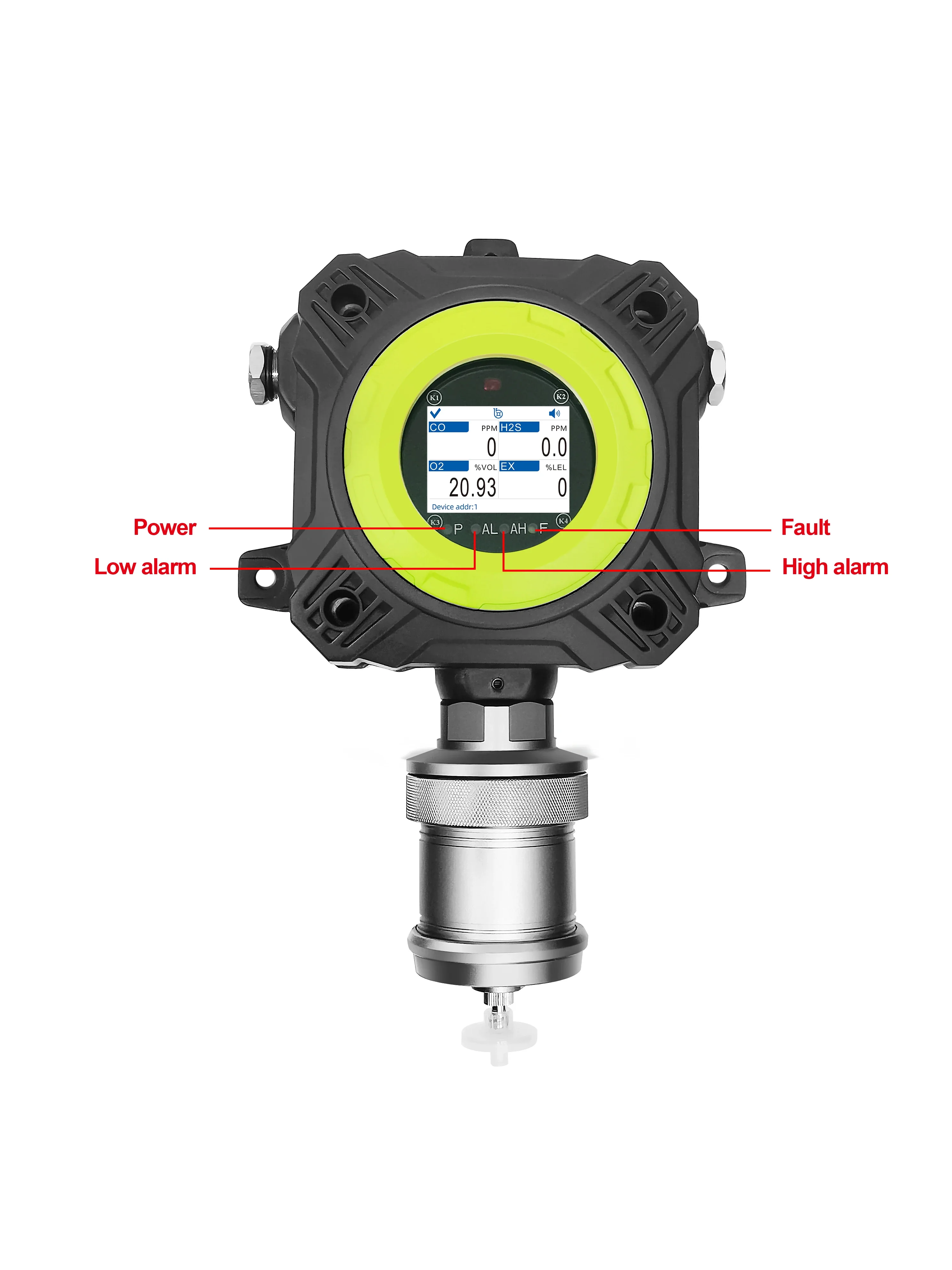 Safegas YT-98H Fixed Multi Gas Detector with Pump IECEX ATEX Certification