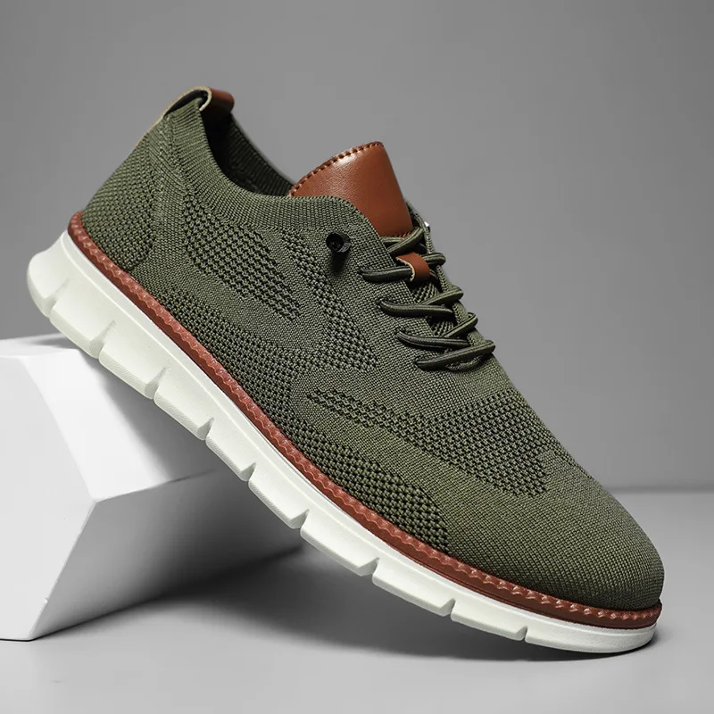 

Men's Sneakers Casual Breathable Flat Shoes Outdoor Light Comfortable Anti-Slip Sports Walking Shoes