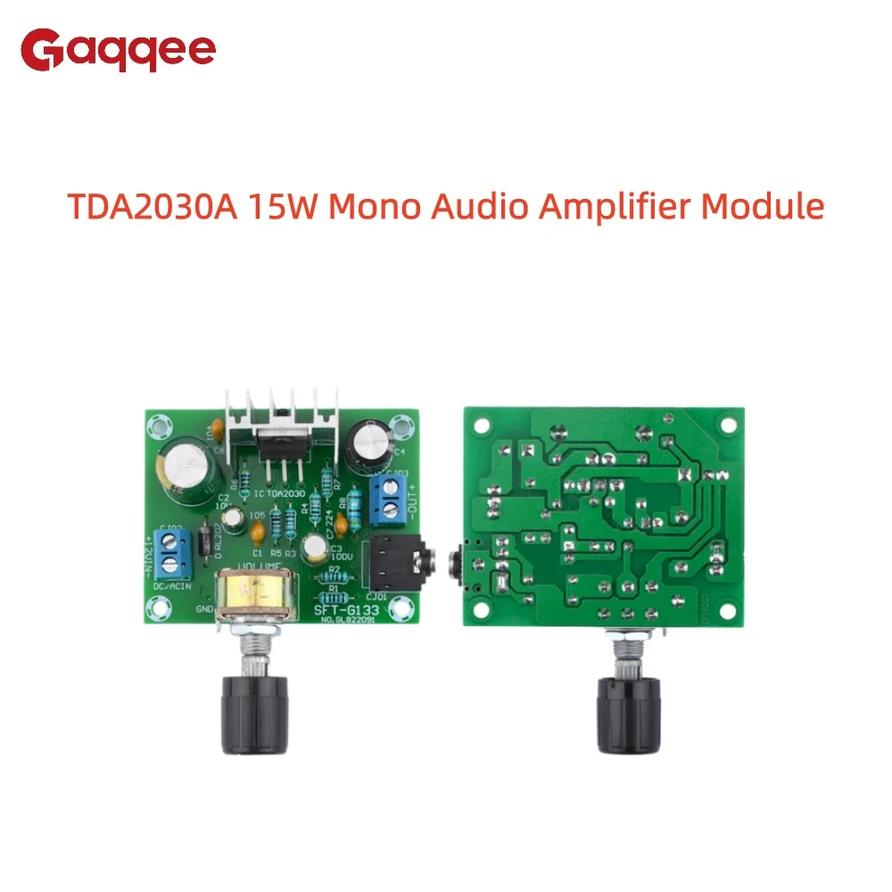 AMPLIFICADOR DE Audio Mono TDA2030A de 15W, placa amplificadora de sonido Hi-Fi de 9-20V, módulo de Audio Digital, altavoz de cine en casa