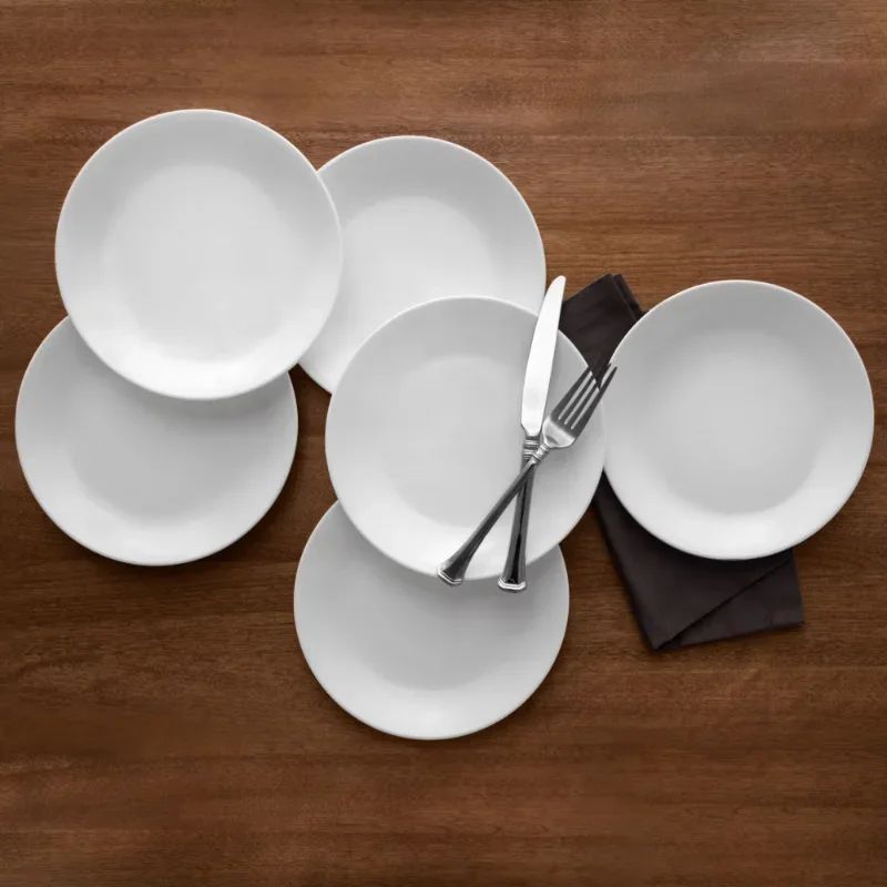 Classic Winter Frost White, 6 Piece, Dinner Plate Setdishes  dinner plates  dinnerware set