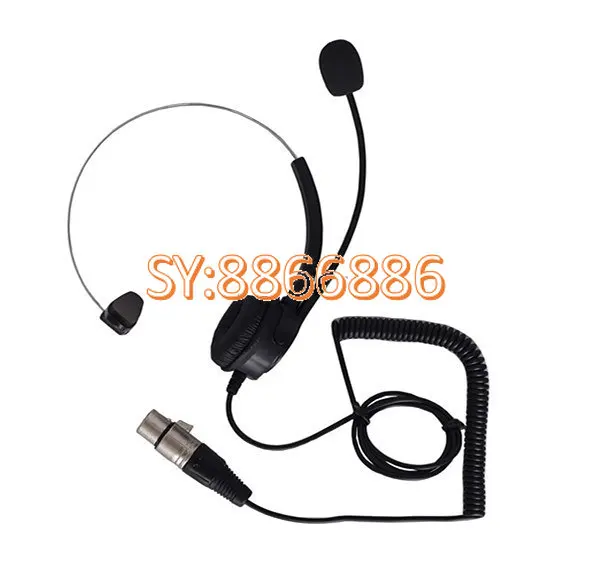 Imagem -02 - Headband Headconjunto com Microfone Headband Intercom Headset Conector Xlr Pinos 5pin Luz Telikou Ne11 Super Hd102 Hd101
