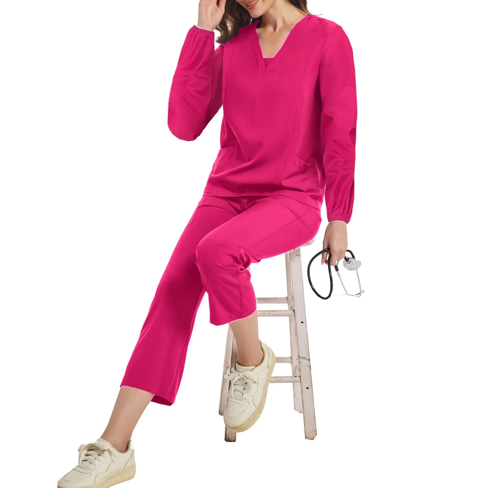 

Works Uniforms Nurse Scrubs Sets Beauty Spa Uniform Spa Top Pants Wholesale Operating Room Medical Uniform